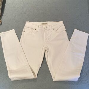 Madewell White Skinny Jeans